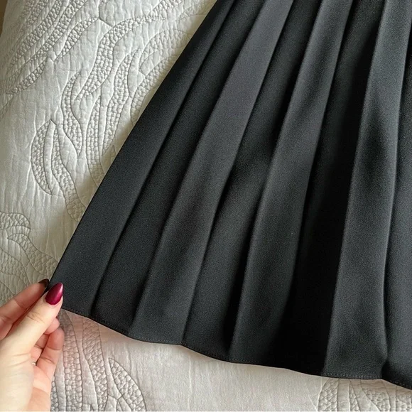 Ralph Lauren Black Label - Pleated Wide Leg Trousers - Black - Picture 4 of 13